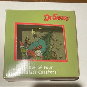 Dr. Seuss The Grinch Glass Coasters